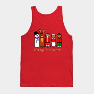 Christmas Wooden Peg Doll T-Shirt Tank Top